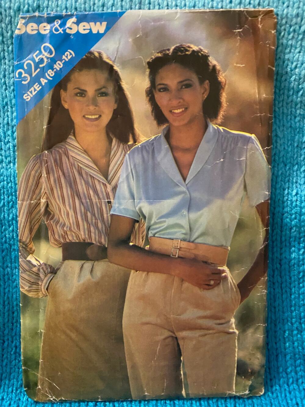 Butterick 3250 sewing pattern top Women's button down size 8 10